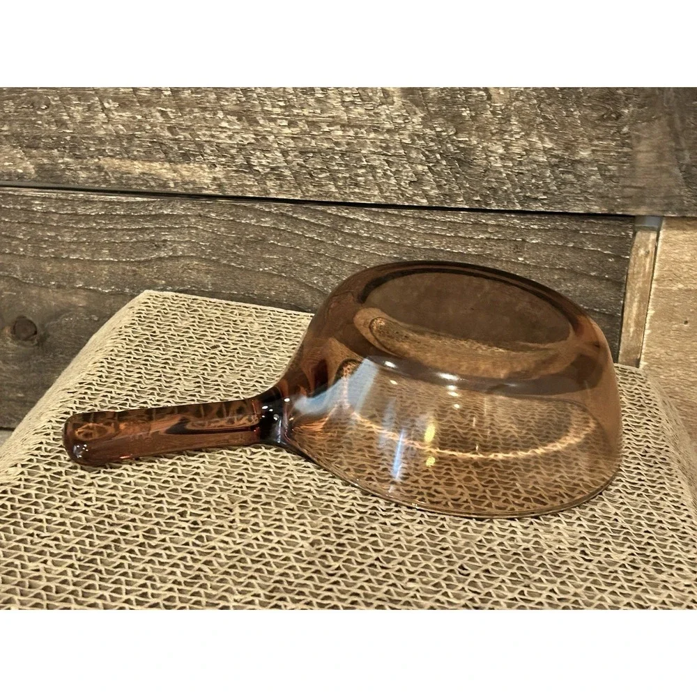Vintage Amber Corningware Visionware‎ Saucepans .5L